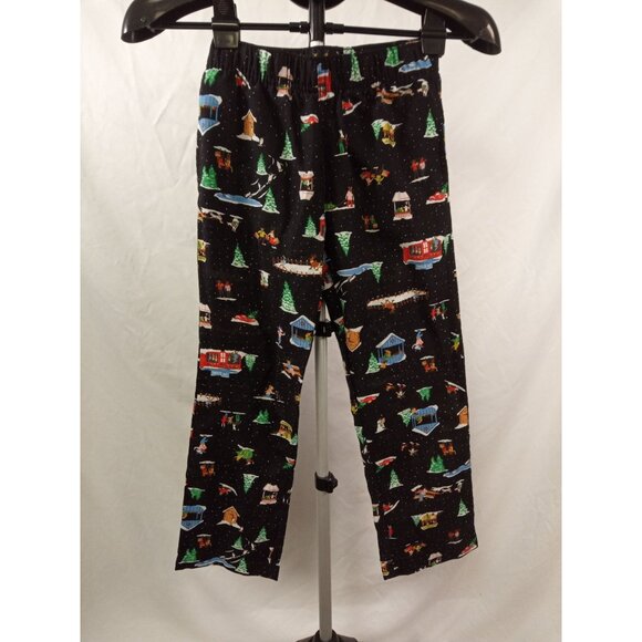 Old Navy Kid's Unisex I Love Snow Pattern Flannel Pajama Bottoms/Pants Size M(8) - Picture 1 of 3